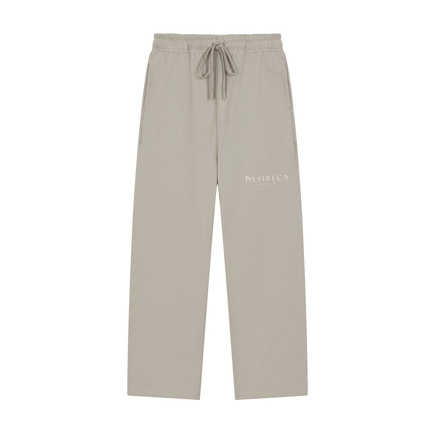 DESIRE LIGHT GREY STRAIGHT SWEATPANTS