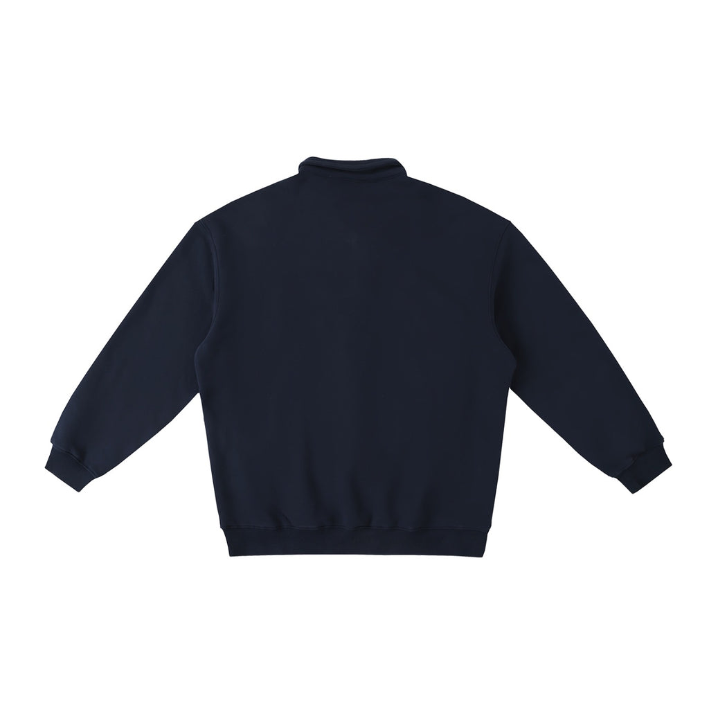 DESIRECA - Polo-Collar Sweatshirt
