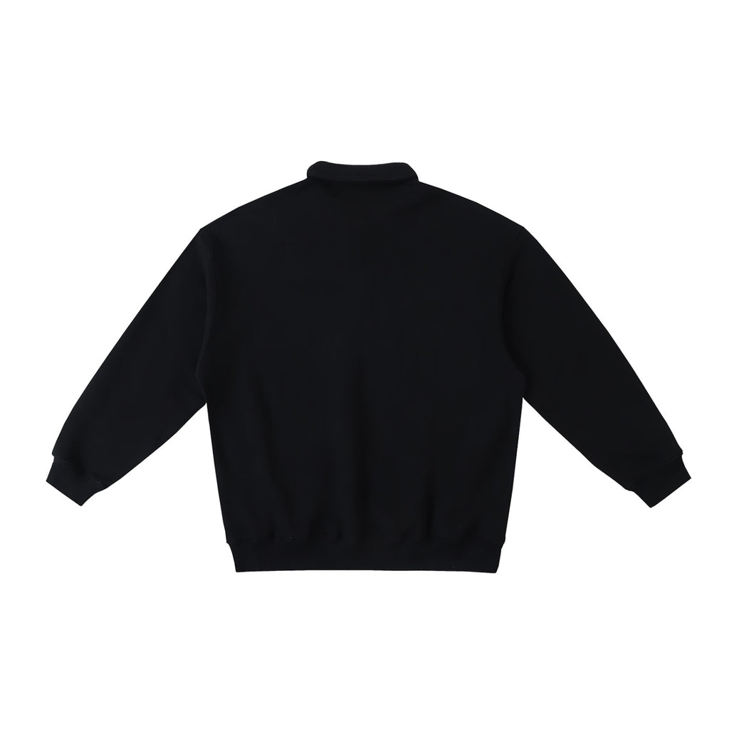 DESIRECA - Polo-Collar Sweatshirt